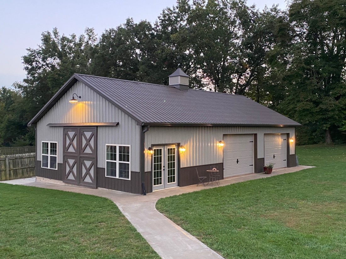 Agricultural Post-Frame Building Kits | Mansea Metal - Ben_Crum_Barn_Exterior_-_03