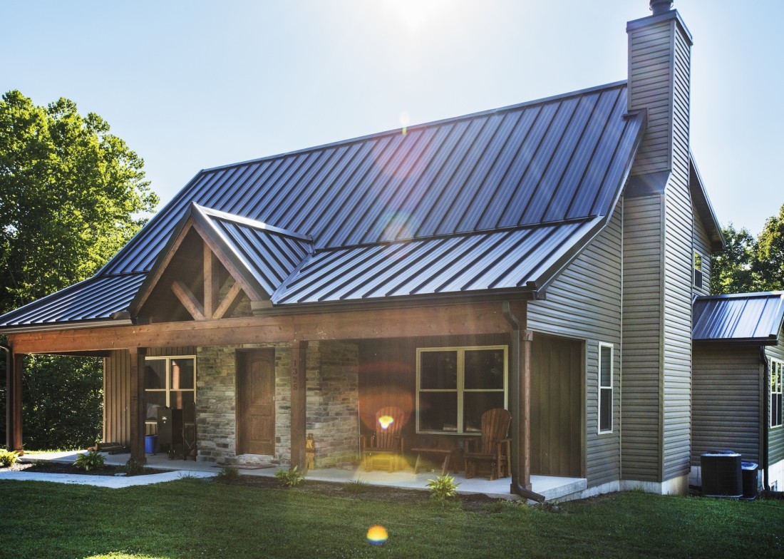 Premium Rib Metal Roofing in the Midwest | Mansea Metal - brown2